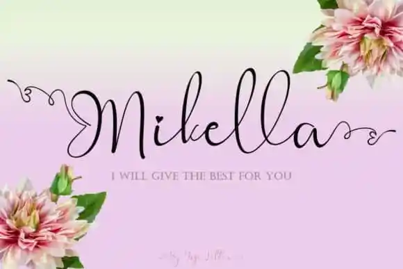 Mikella Calligraphy Font