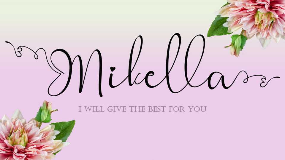 Mikella Script Font › Fontesk