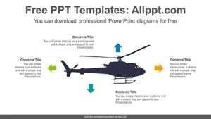 Military Helicopter PowerPoint Diagram