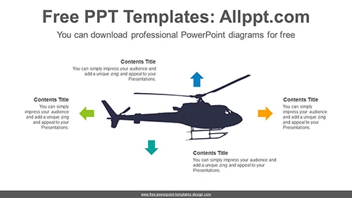 Military Helicopter PowerPoint Diagram