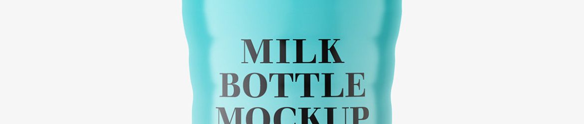 Milk bottle mockup Milk bottle mockup