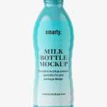 Milk bottle mockup