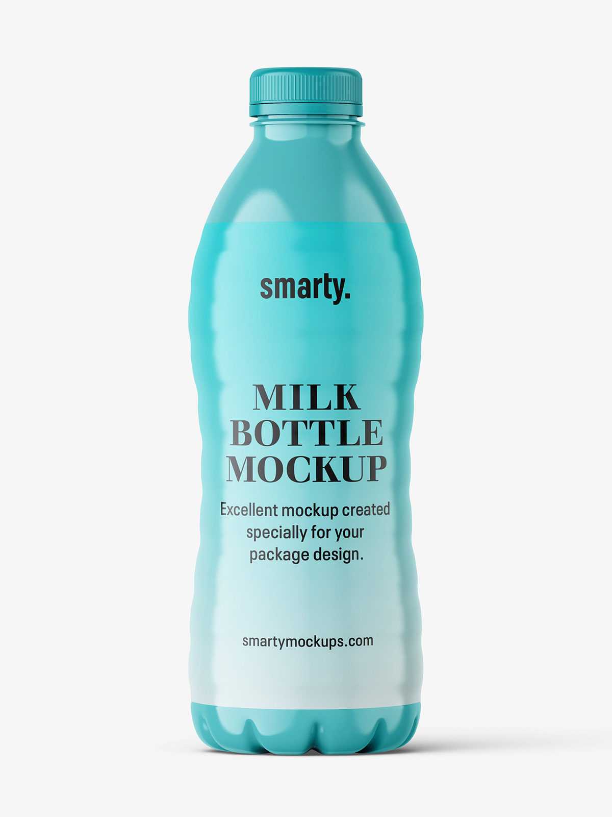 Milk bottle mockup