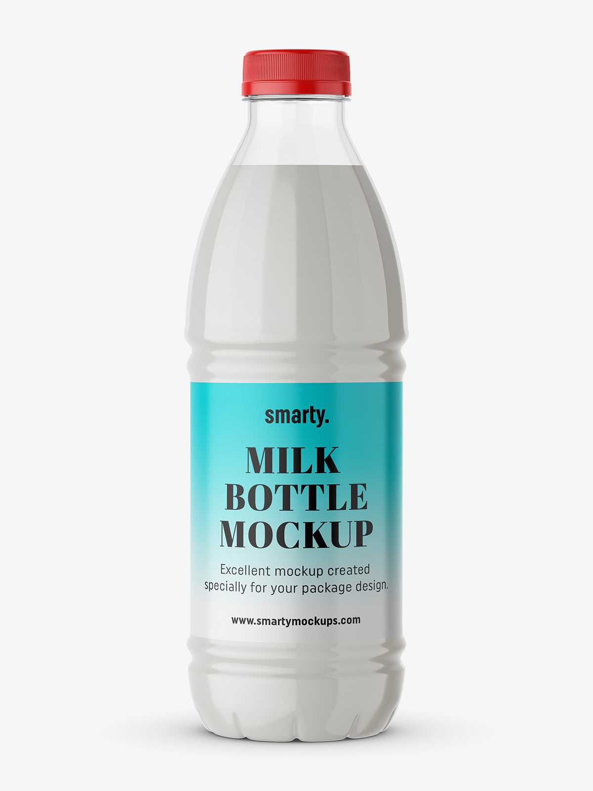 Milk bottle mockup