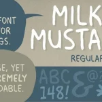 Milk Mustache BB Font Family