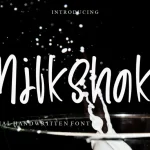 Milkshake Font - Fonte Grátis Milkshake Font