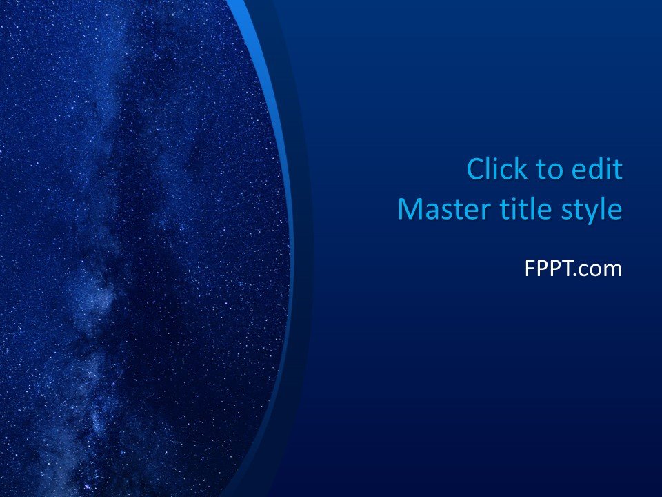 Milky Way PowerPoint Template