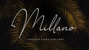 Millano Script Font › Fontesk
