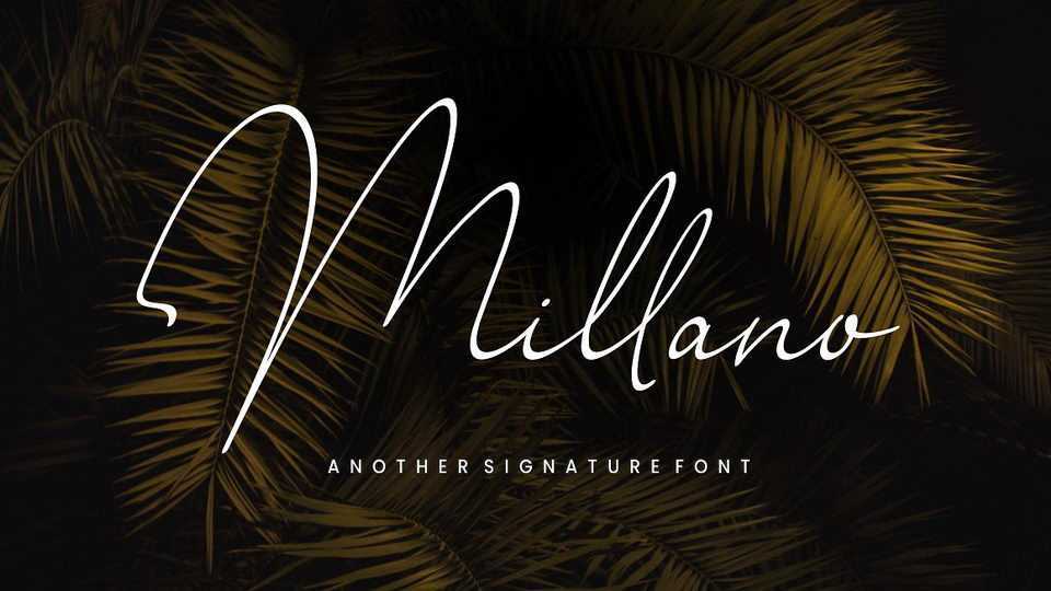 Millano Script Font › Fontesk