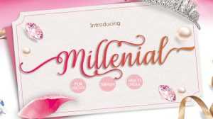 Millenial Script Font › Fontesk