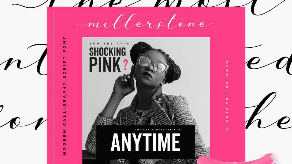 Millerstone Script Font › Fontesk