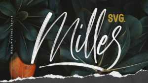 Milles Script Font › Fontesk