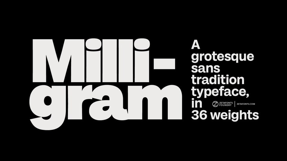 Milligram Font Family › Fontesk