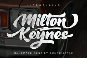 Milton Keynes Script Font