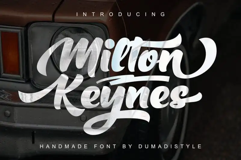 Milton Keynes Script Font
