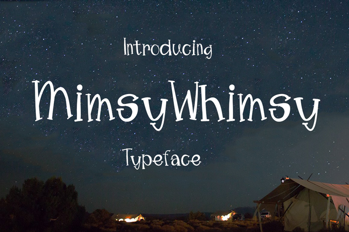 Mimsy Whimsy Typeface