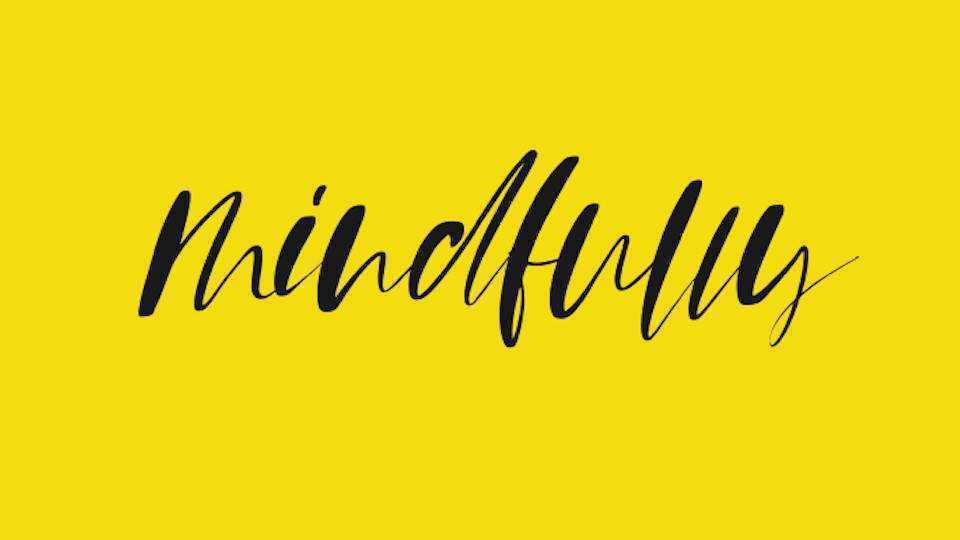 Mindfully Script Font › Fontesk