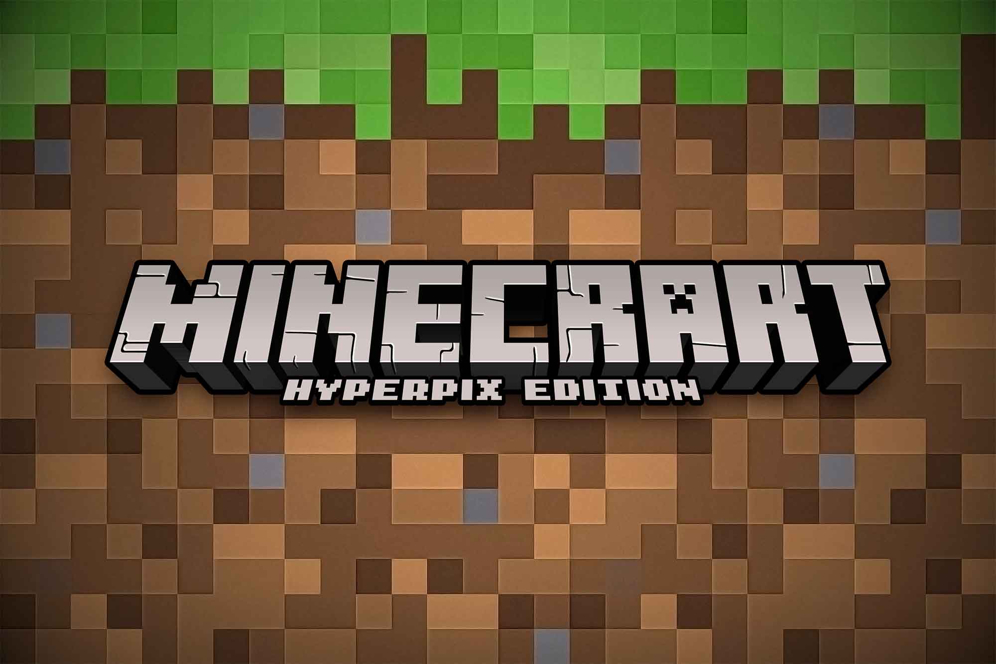 Minecraft Text Effect in Photoshop