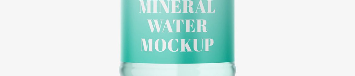 Mineral water bottle mockup