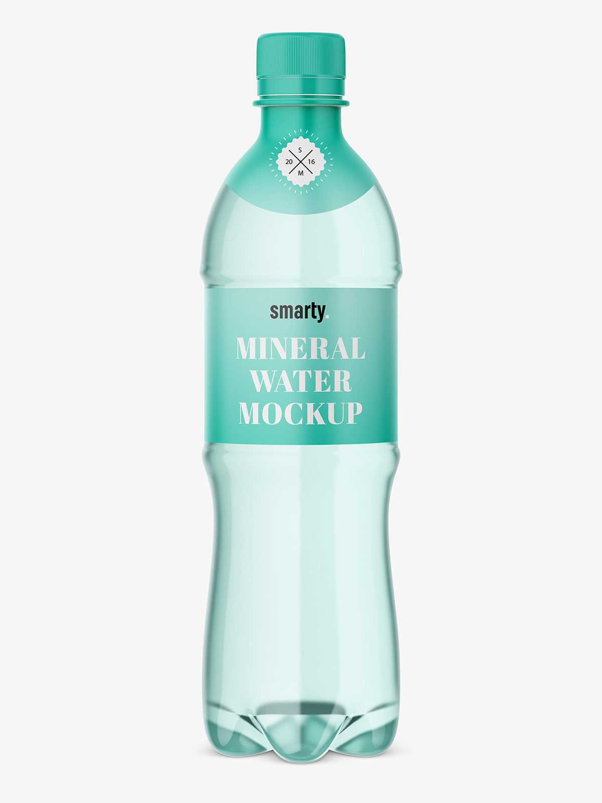 Mineral water bottle mockup