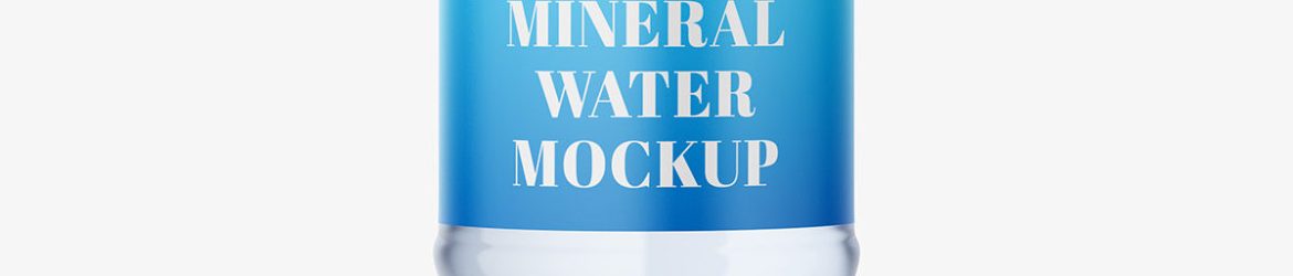 Mineral water bottle mockup