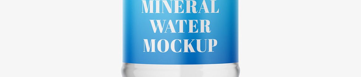 Mineral water bottle mockup Mineral water bottle mockup