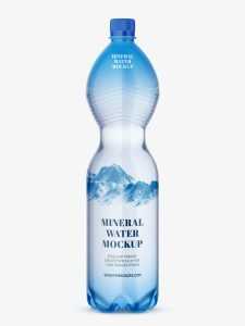 Mineral water bottle mockup