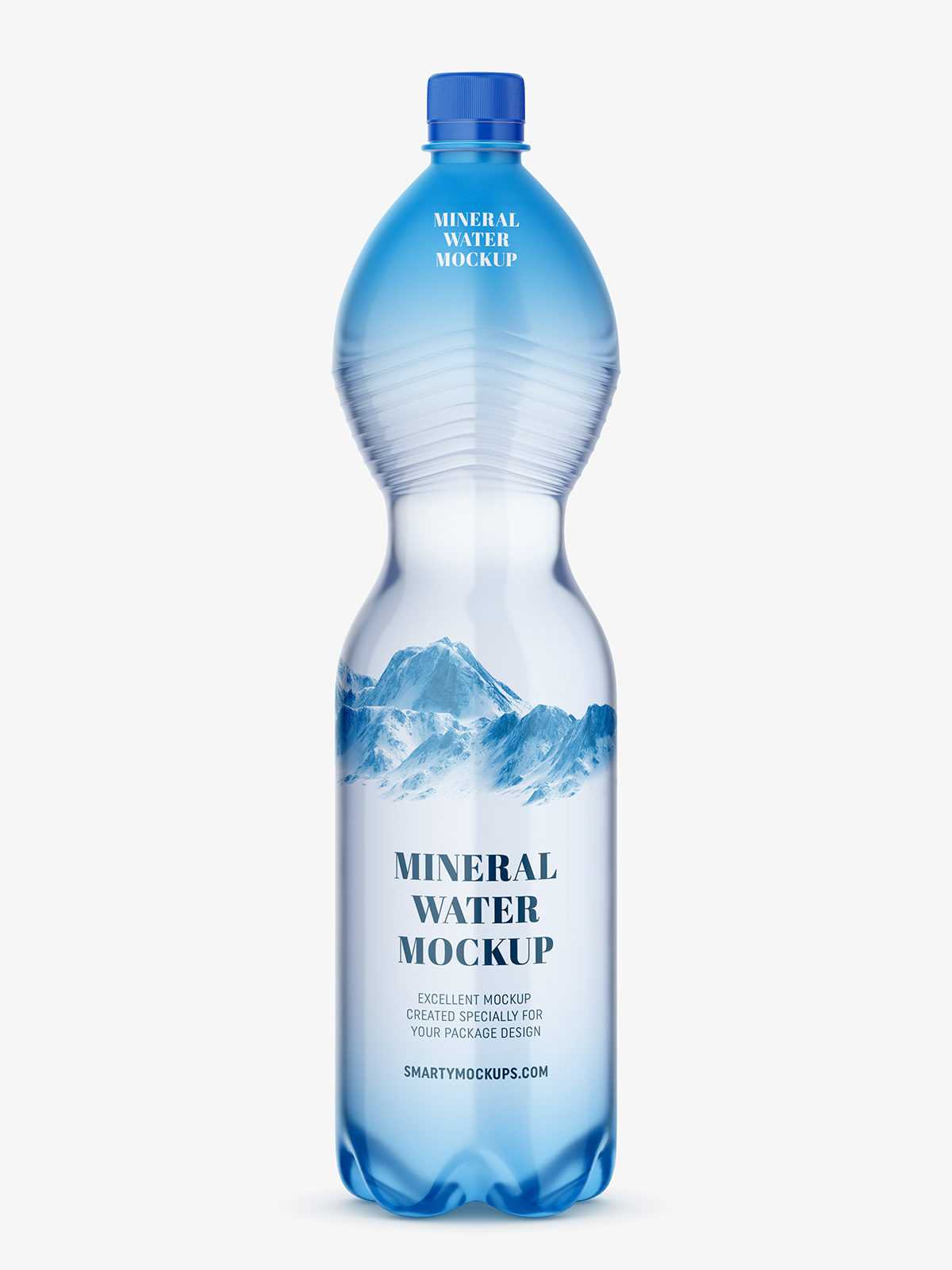 Mineral water bottle mockup