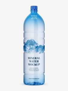 Mineral water bottle mockup