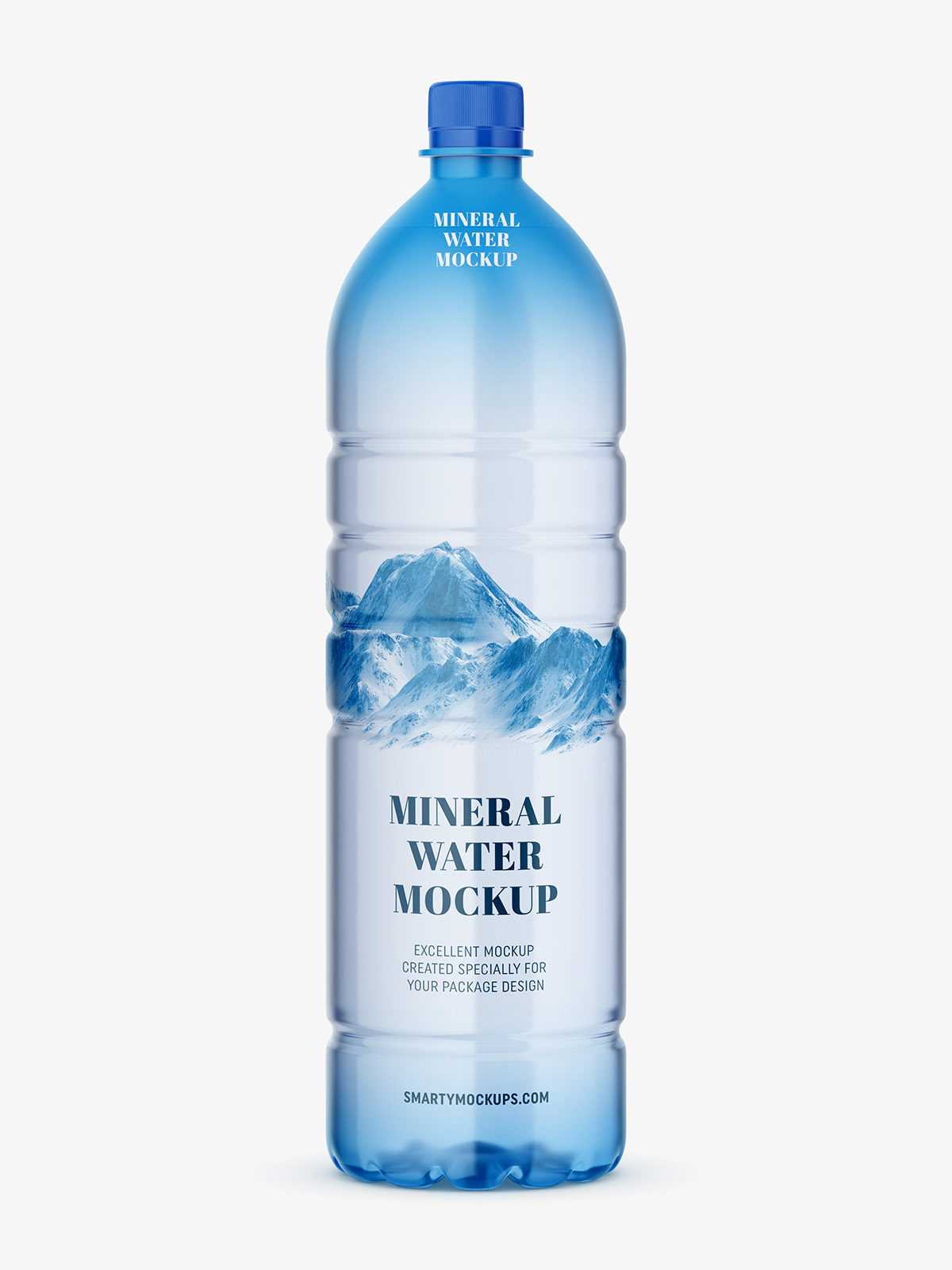 Mineral water bottle mockup