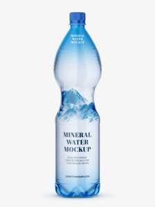 Mineral water bottle mockup