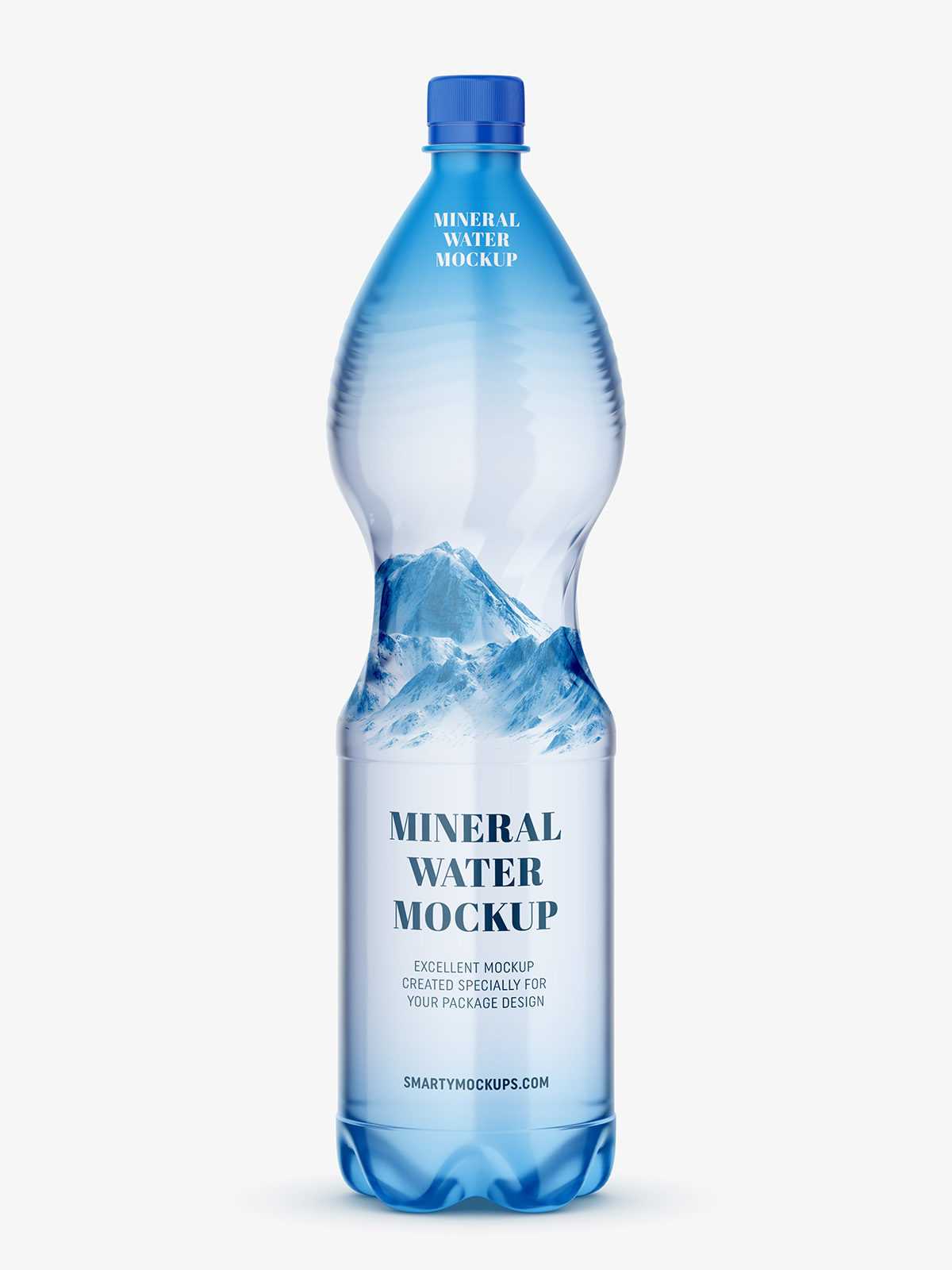 Mineral water bottle mockup