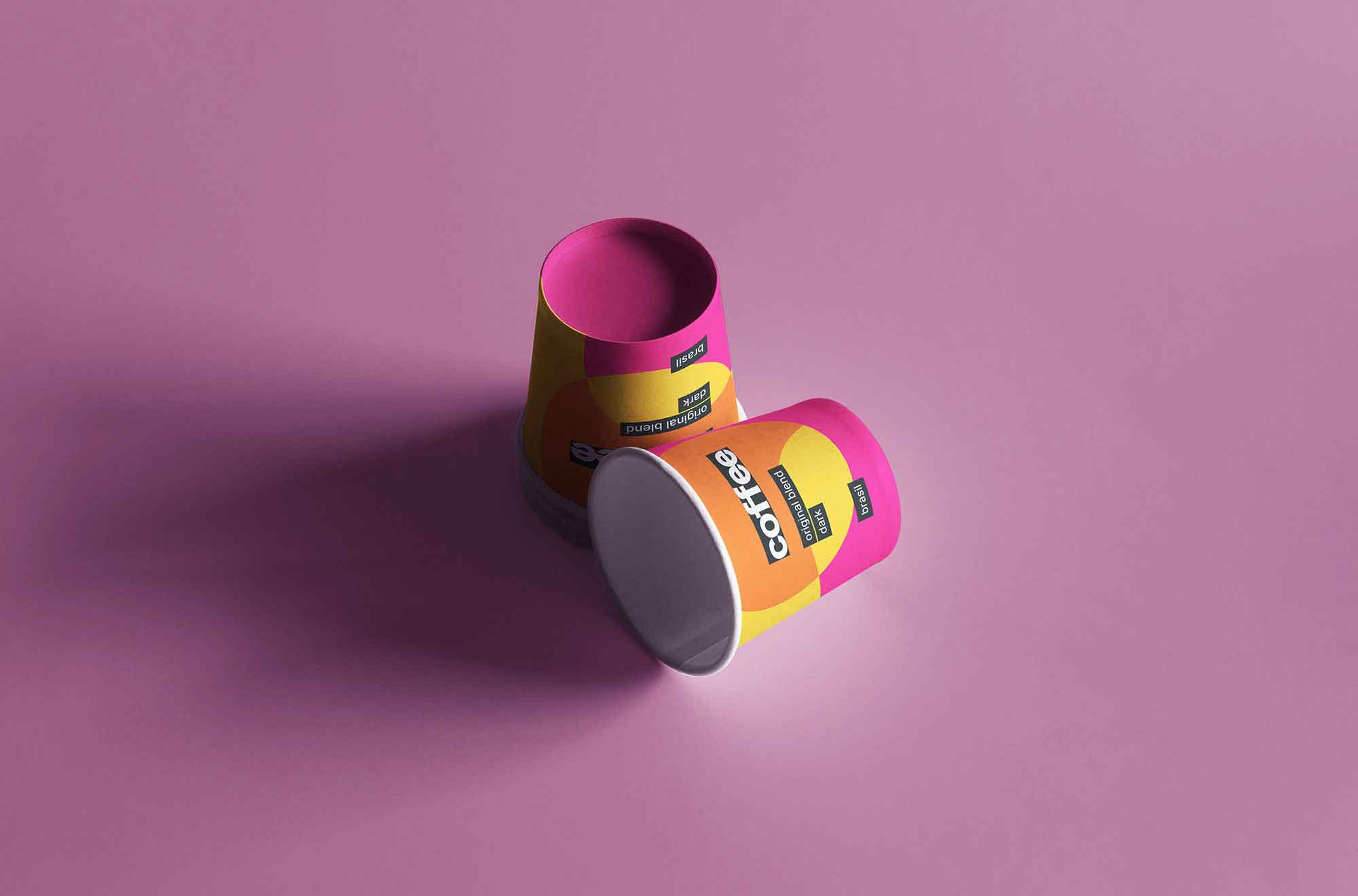 Mini Coffee Cups Mockup