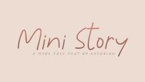 Mini Story Font › Fontesk
