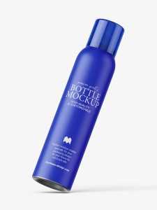 Minimal aerosol bottle mockup