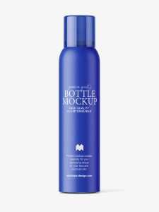 Minimal aerosol bottle mockup