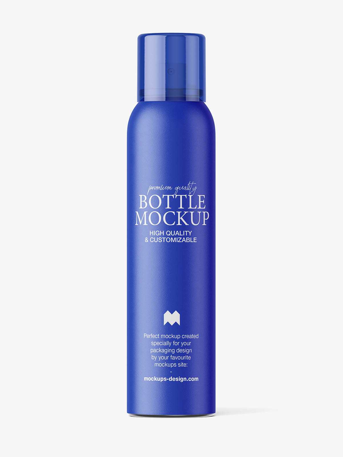Minimal aerosol bottle mockup