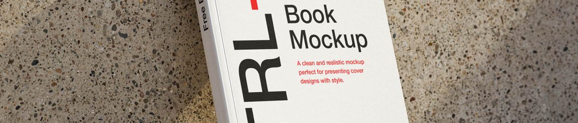 Minimal book cover mockup