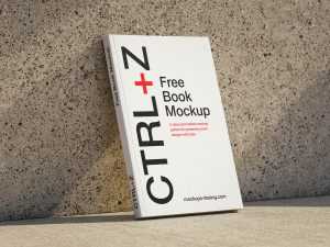 Minimal book cover mockup