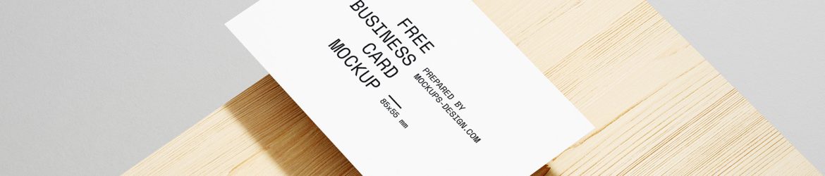 Minimal business card mockup
