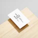 Minimal business card mockup