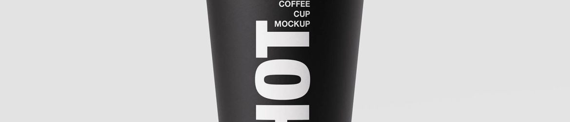 Minimal coffee cup mockup