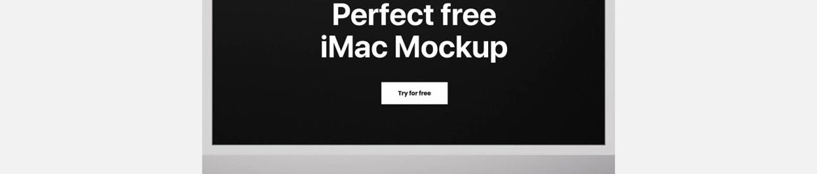 Minimal iMac mockup