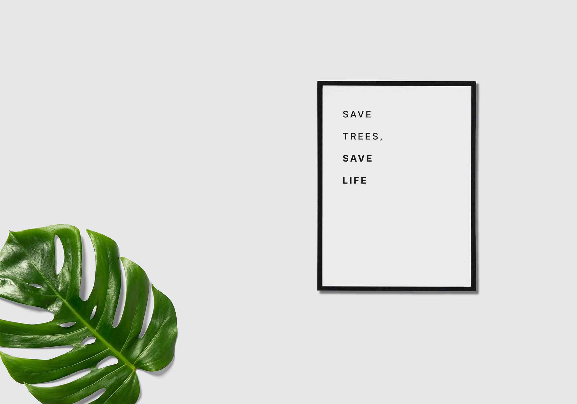 Minimal Wall Poster Mockup (PSD)