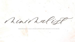 Minimalist Script Font › Fontesk