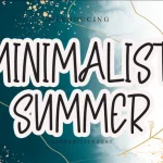 Minimalist Summer Font