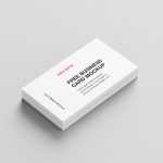 Minimalistic 3,5x2 in business card mockup - Free PSD Download Minimalistic 3,5x2 in business card mockup