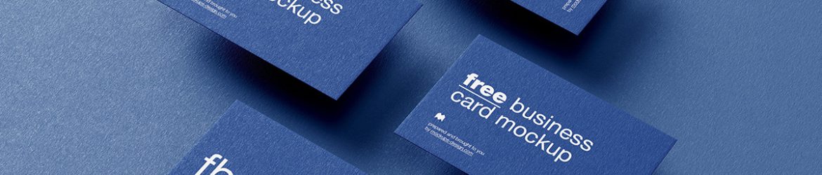 Minimalistic business cards mockup - Instant download