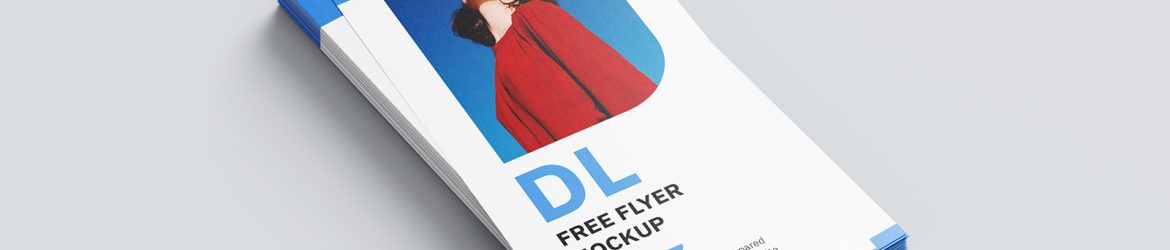 Minimalistic DL flyer mockup Minimalistic DL flyer mockup
