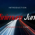 Minimum Jump Handwritten Font